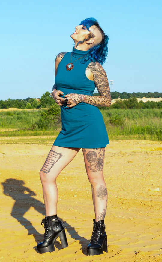 Teal Bamboo Dyna Dress