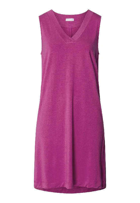 Champagne V-Neck Tank Nightgown | Very Berry 76473-1370 long tank top