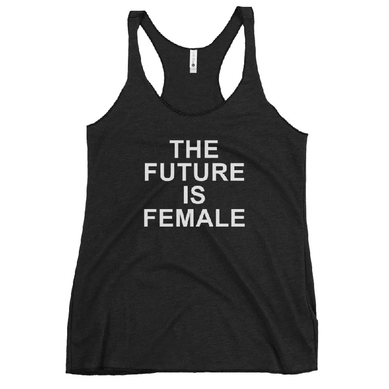 ELEVATED SCULPT RACERBACK TANK BLACK sheer tank top