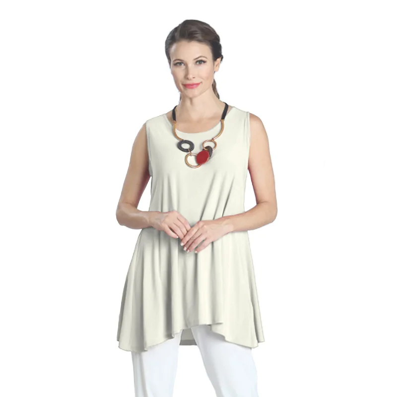 IC Collection Extender Length Tank in Ivory - 6822T-IV slim fit tank
