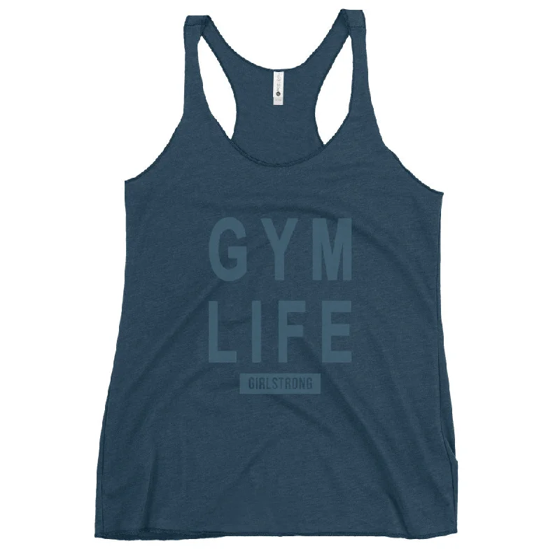 ELEVATED SCULPT RACERBACK INDIGO TANK TOP FOR WOMEN - GYM LIFE boho tank top