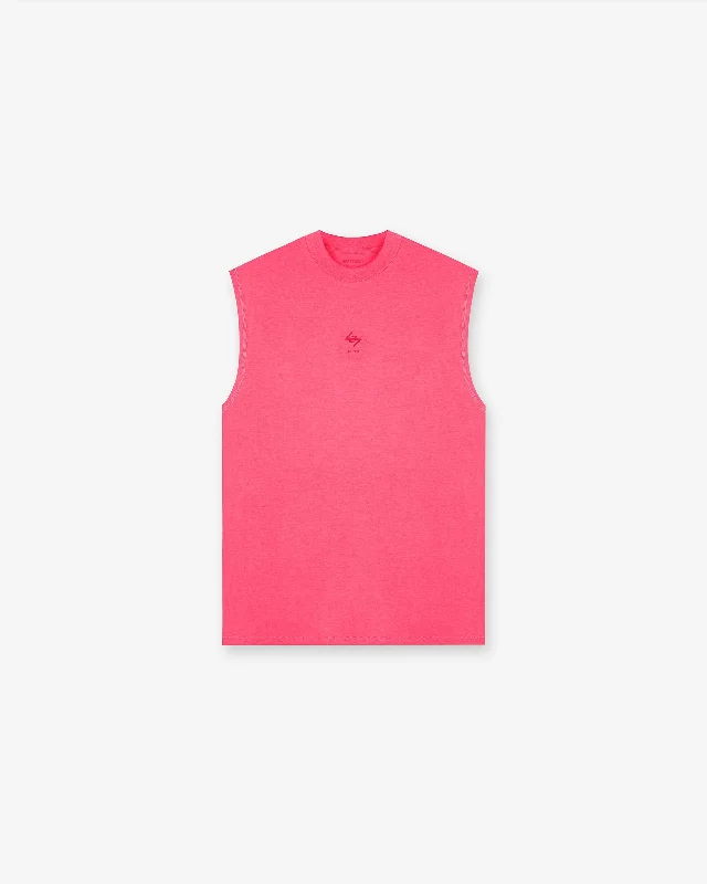247 Oversized Tank - Ultra Pink cherry red tank