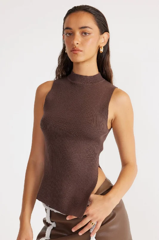 AMALIE TANK silver tank top