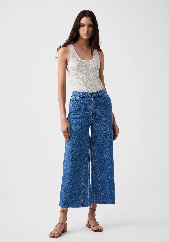 Calista Knit Tank_Silver coral tank top