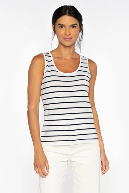 Kinross Cashmere Scoopneck Tank tie dye tank