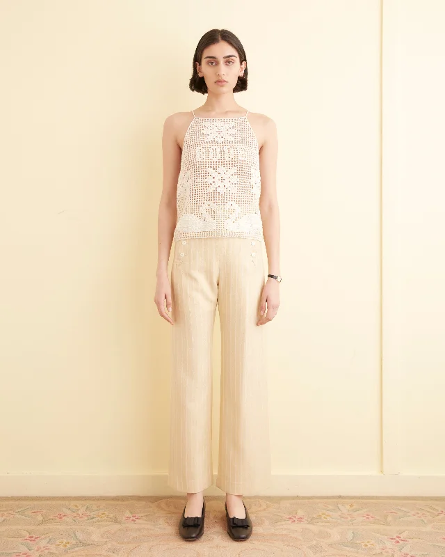 Mansfield Tank - Cream boho tank top