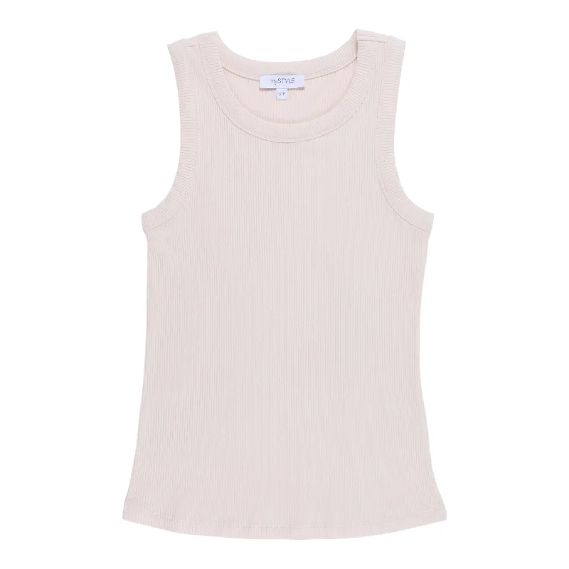 mySTYLE Women's Ribbed Tank Top neon tank top