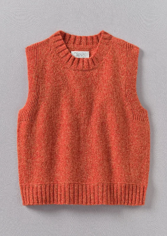 Neat Mouline Wool Tank | Amber Marl silver tank top