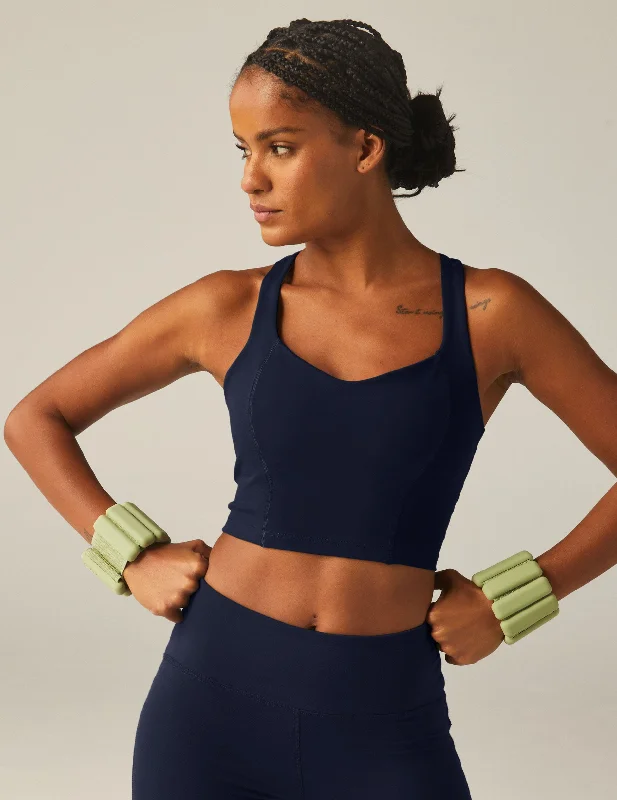 POWERBEYOND™ Intensity Racerback Cropped Tank mesh tank top