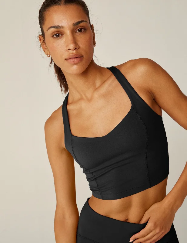 POWERBEYOND™ Intensity Racerback Cropped Tank sheer tank top