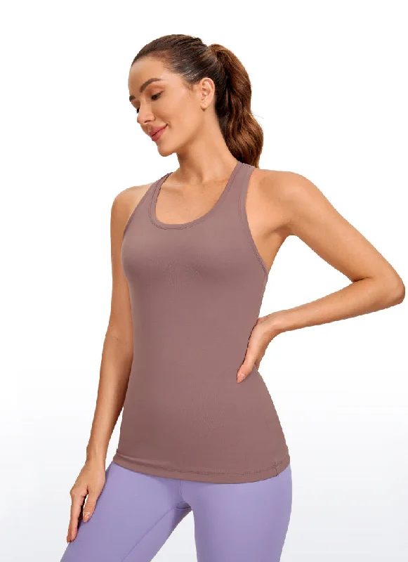 Butterluxe Hip-Length Tank Racerback athletic tank top