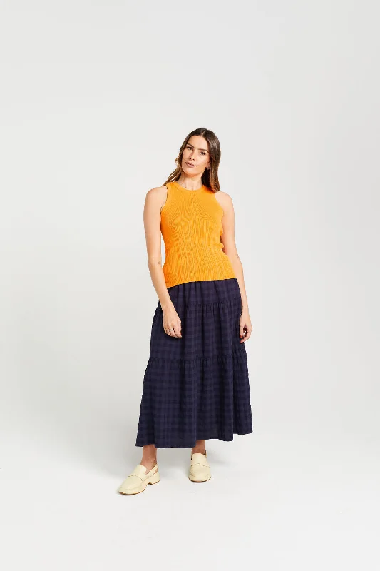 Reva Tank - Tangerine trendy tank top