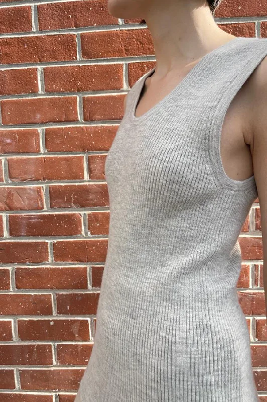 Rib Tank in Carrara fitted tank top