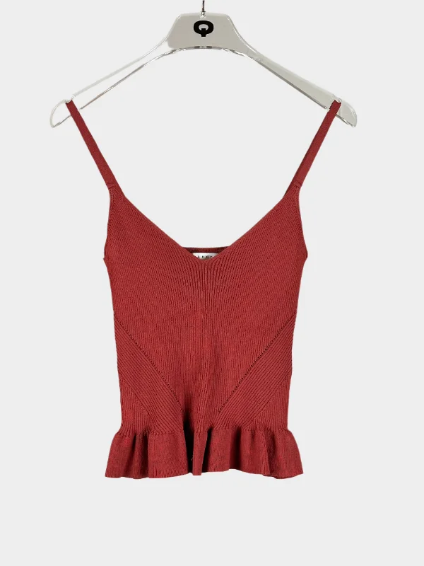 Ribbed Tanktop scoop neck tank