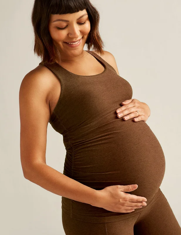Spacedye Bases Covered Maternity Tank striped tank top