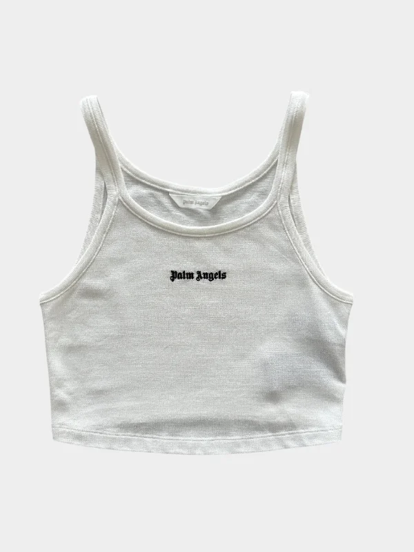 White Tank Top metallic tank top