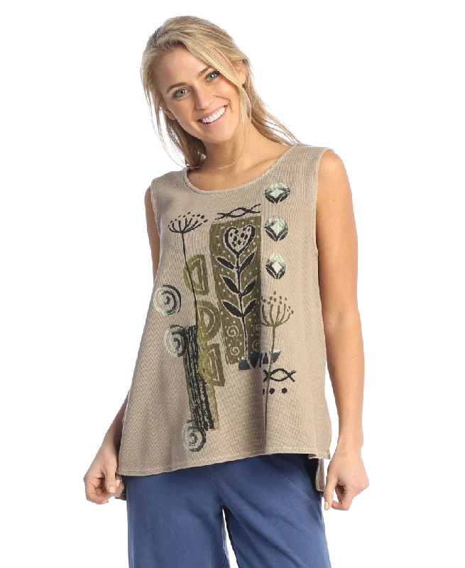 Weekend by Jess & Jane "Polka" Thermal Tank - WK12-2004 neon tank top