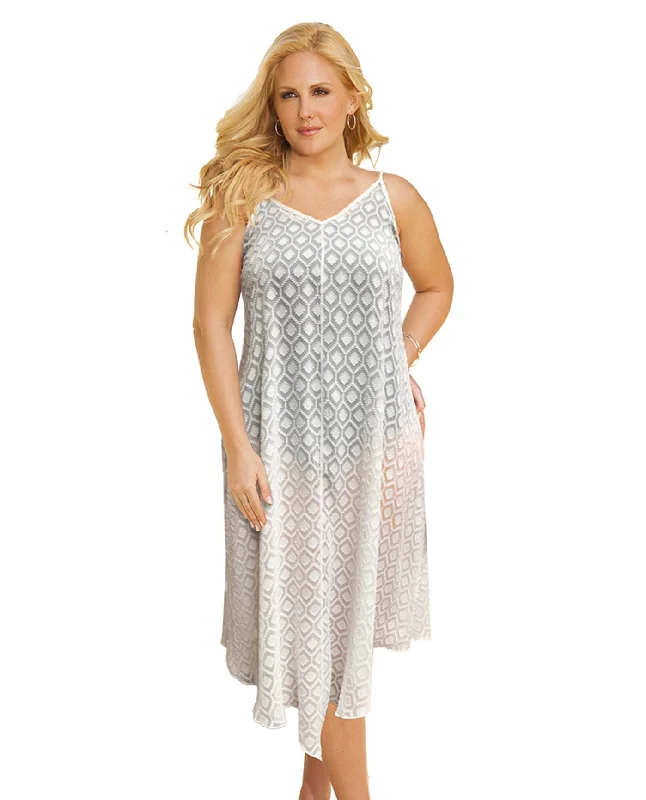 Always For Me Plus Size V-Bottom Cover Up Dress Tunics Seasonal trendy