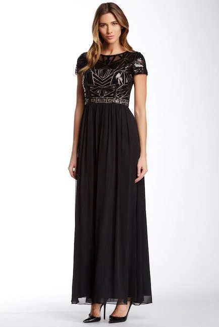 Decode 1.8 - Embellished Bodice Chiffon A-line Dress 182481DSC Tunics Stylish elegant Decode 1.8 - Embellished Bodice Chiffon A-line Dress 182481DSC Tunics Stylish elegant