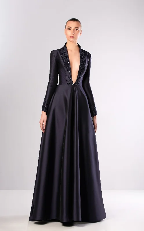 Edward Arsouni Couture FW648 Dress Tunics Satin smooth