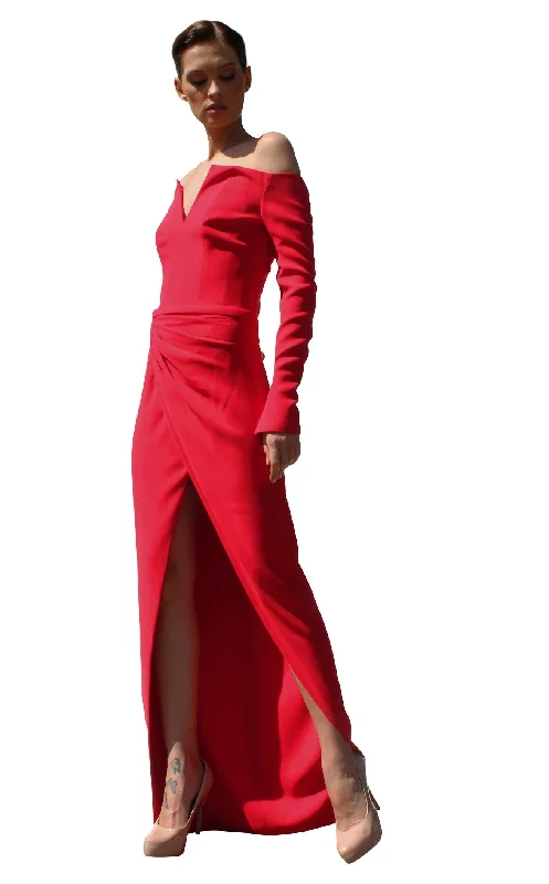 Edward Arsouni Couture SS585 Dress Maxi Flowy Bohemian