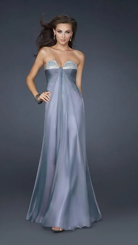 La Femme - Strapless Sweetheart A-Line Dress 16970 Tunics Luxurious high-end