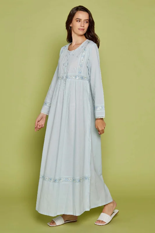 Nightdress Fleurine Blue Tunics Sophisticated sleek