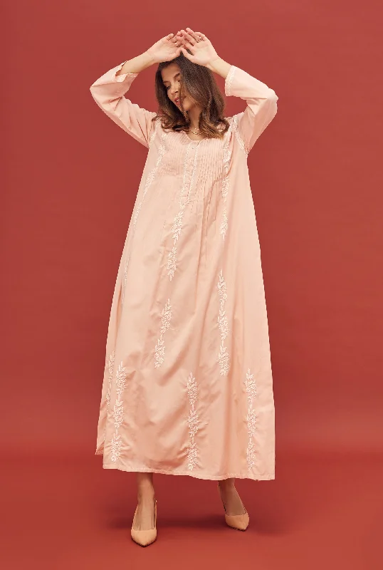 Noor Peach Nightdress Tunics Custom made
