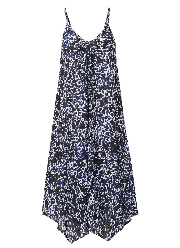 Suzanne Dress Animal Dot Maxi Flowy Bohemian