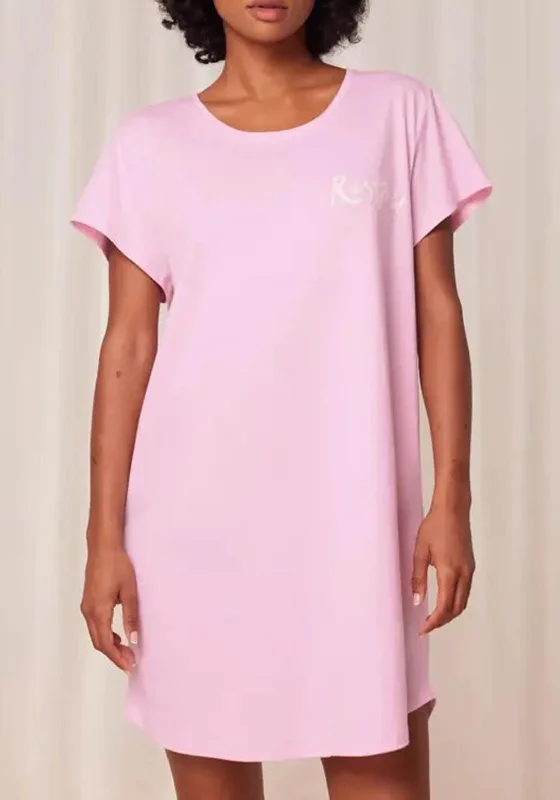 Triumph Restore Yourself Short Sleeve Nightdress, Pink Tunics Fashionable chic