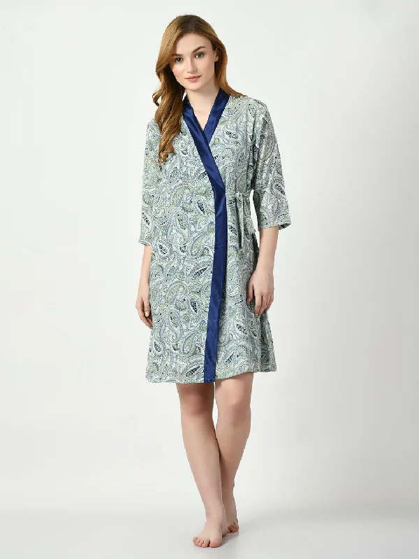 Women's Satin Blue Nightdress - Legit Affair Tunics Sophisticated sleek