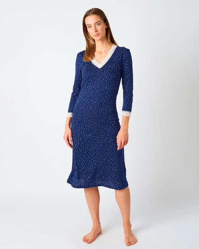 Women's Jersey Ella Nightdress - Polka Dot Tunics Occasion special